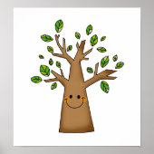 Poster arbre mignon (Devant)