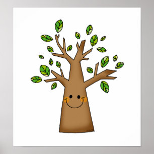 Poster arbre mignon