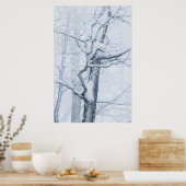 Poster Arbre neige congelé (Cuisine)