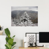 Poster Arbre neigeux (Bureau à domicile)