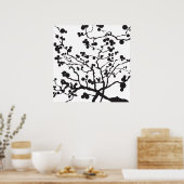Poster arbre noir (Cuisine)