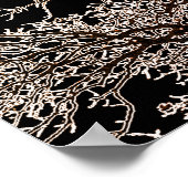 Poster Arbre noir (Coin)