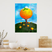 Poster Arbre orange (Cuisine)