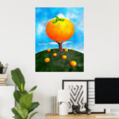 Poster Arbre orange (Bureau à domicile)