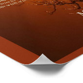 Poster Arbre orange (Coin)