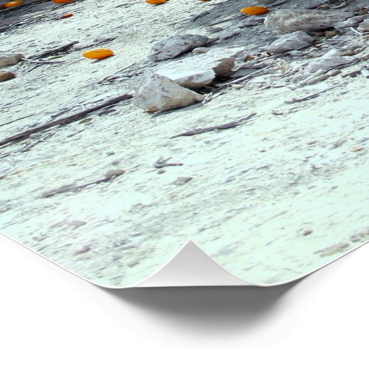 Poster Arbre orange (Coin)