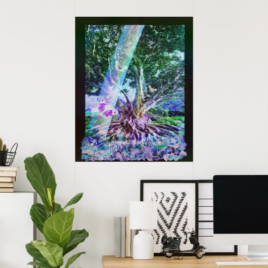 Poster Arbre papillon (Bureau à domicile)