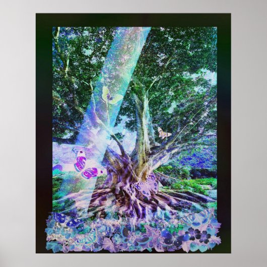 Poster Arbre papillon (Devant)