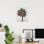 Poster Arbre papillon (Bureau à domicile)