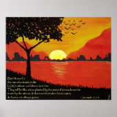 Poster Arbre par l'affiche de l'eau (Devant)