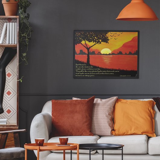 Poster Arbre par l'affiche de l'eau