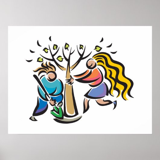 Poster Arbre plante A (Devant)