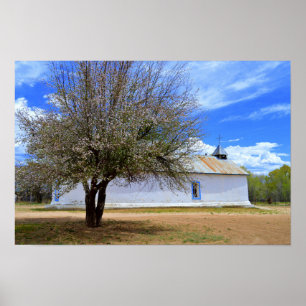 Poster Arbre Pommier En Floraison, Chapelle Sangre De Cri