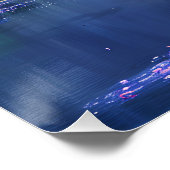 Poster Arbre pourpre sur le lac (Coin)