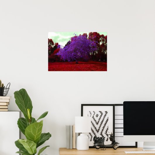 Poster Arbre psychédélique (Bureau à domicile)