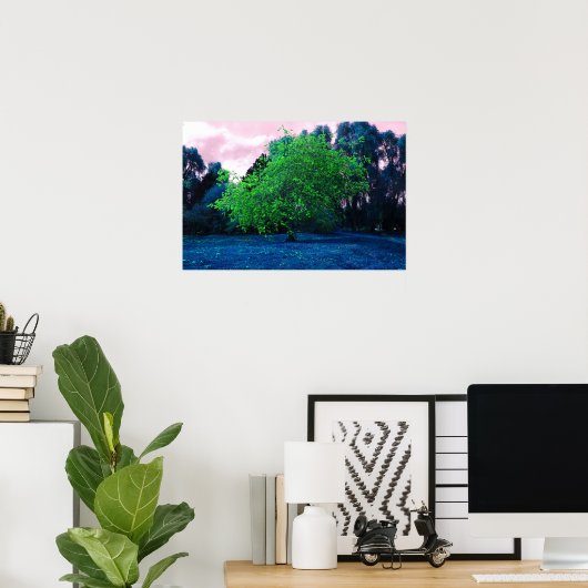 Poster Arbre psychédélique (Bureau à domicile)