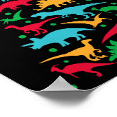 Poster Arbre Rex Dinosaur Dino Noël Arbre de Noël Fu (Coin)