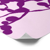 Poster arbre rose (Coin)