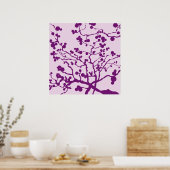 Poster arbre rose (Cuisine)