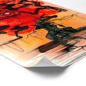 Poster arbre rouge (Coin)