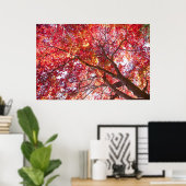 Poster Arbre rouge (Bureau à domicile)