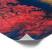 Poster Arbre rouge (Coin)