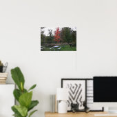 Poster Arbre rouge avec banquettes (Bureau à domicile)
