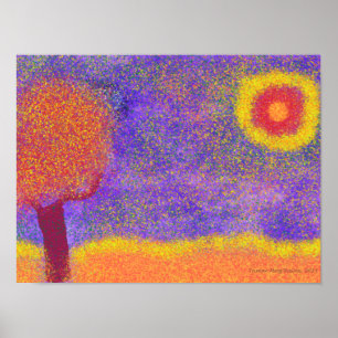 Poster Arbre rouge Imaginaire sur l'affiche de Jupiter