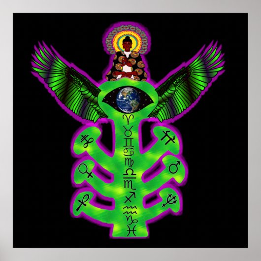 Poster Arbre sacré de la connaissance (Devant)