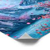 Poster Arbre Sakura Papier Peint Fleur de Cerisier (Coin)