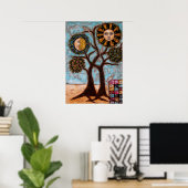 Poster Arbre, Soleil et Lune (Bureau à domicile)