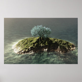 Poster Arbre solitaire