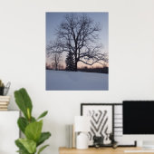 Poster Arbre solitaire (Bureau à domicile)