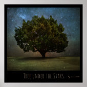 Poster Arbre sous les étoiles (Devant)