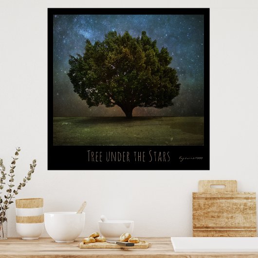 Poster Arbre sous les étoiles (Cuisine)