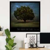 Poster Arbre sous les étoiles (Bureau à domicile)