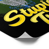 Poster Arbre Stupide Disc Golf Drôle Frisbee Golf Disque (Coin)