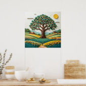 Poster Arbre stylisé #2 (Cuisine)