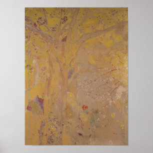 Poster Arbre sur Background jaune, 1901