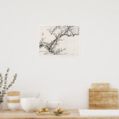 Poster Arbre sur fond d'eau par Kōno Bairei (Cuisine)