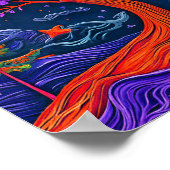 Poster Arbre surréaliste fantastique (Coin)