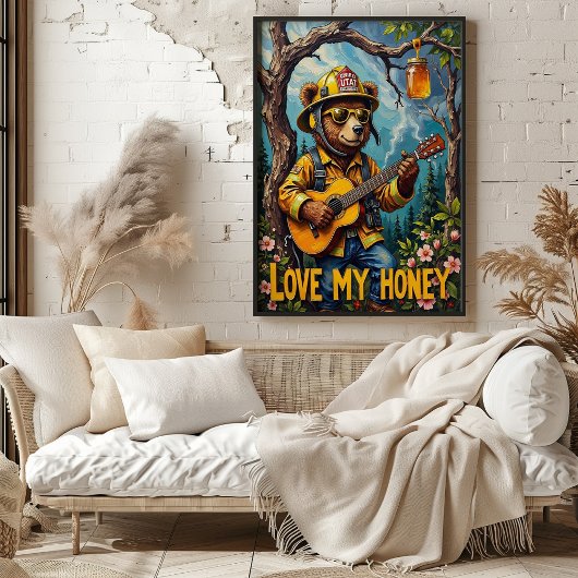 Poster Arbre Top Troubadour : Bear's Forest Song