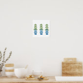 Poster Arbre Topiaire Orange Ginger Jar Jars imprimé art (Cuisine)