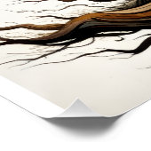 Poster Arbre tordu antique (Coin)