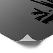 Poster Arbre tordu orthopédique sur dégradé (Coin)