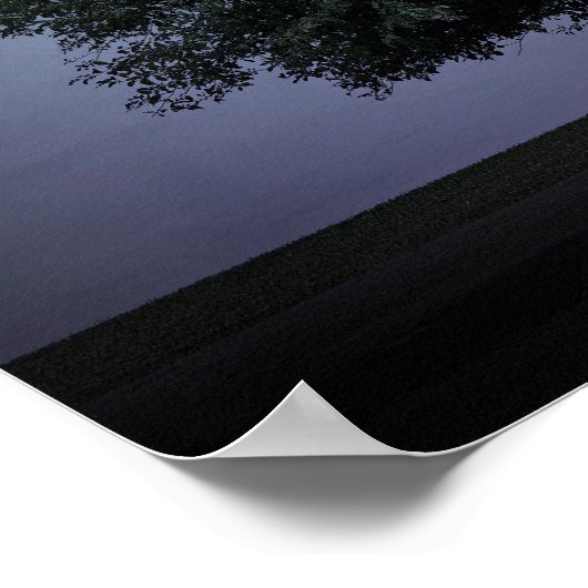 Poster arbre unique avec lune et étoiles (Coin)