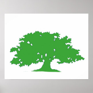 Poster Arbre vert