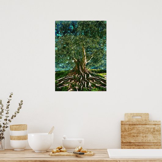 Poster Arbre vert de vie (Cuisine)