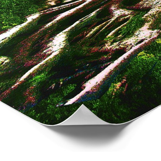 Poster Arbre vert de vie (Coin)