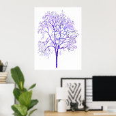 Poster Arbre Violet (Bureau à domicile)